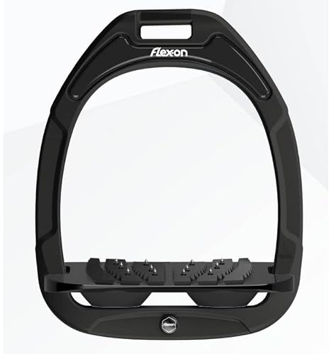 Flex-On Green Composite 2 Inclined Ultra Grip Stirrups Black