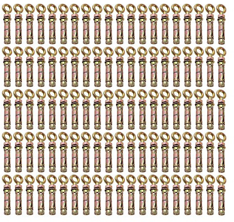Charles Watson M12 Eye Bolt Shield Anchor Brick Masonry Fixing, Pack of 100 | Heavy duty expansion shield provides dependable holding power for secure, permanent anchoring.