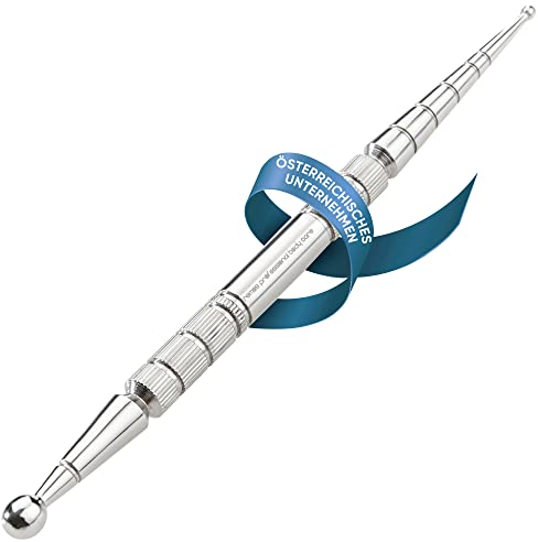REMOS Akupressurstift (Akupen) & Meridianstift Edelstahl Länge 13 cm Kugel 2.5/6 mm