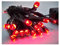 Best Artificial 30 Red LED Outdoor Battery 8 Multi-Function String Lights 3M Length Waterproof with Timer Party Christmas Fairy
