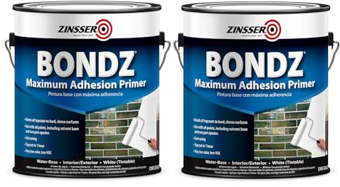 Zinsser 256261-2PK Bondz Maximum Adhesion Primer, Gallon, White, 2 Pack