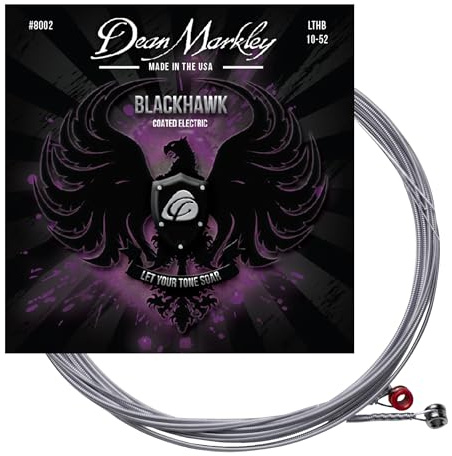 Dean Markley DM8002 Blackhawk rivestito e corde, taglia 10 – 52