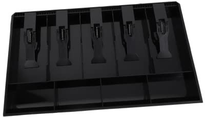 MAGICLULU Kassenschublade Geldtablett 5-fächer Geldkassette Kunststoff Mit Münz Und Scheinfächern Für Supermarkt Kasse Und Verkaufstheke