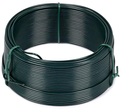 Fil Attache métal Enduit PVC Vert 1.3mm 50M
