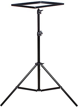 YNAADYH Supporto videoproiettore da soffitto a treppiede, supporto per videoproiettore, 30-45,5 cm, supporto proiettore portatile, supporto per videoproiettore su piede, 360 °, girevole per proiettore