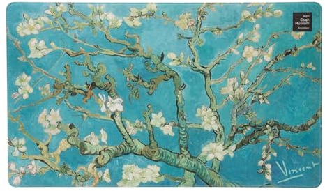 Alfombrilla de ratón Van Gogh - Protector Escritorio de Piel Vegana (Mouse Pad) para Uso Profesional u Oficina │ Impermeable y Antideslizante (60X35 cm)