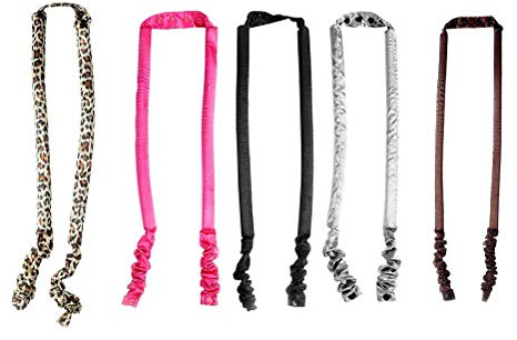 Generic Bande de Ruban bouclé à Cheveux, Ruban bouclé sans Lisse de Tissu Lisse Flexible de 120 Cm de Long pour une Utilisation Nocturne pour une Utilisation Nocturne (Rose rouge)