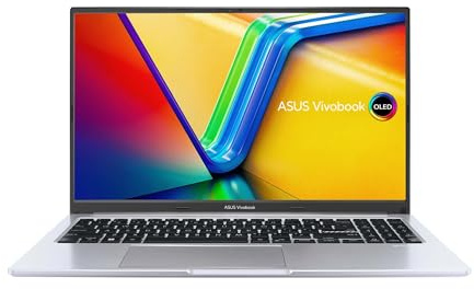 ASUS Vivobook 15 | Cool Silver (X-Serie) | 15,6 2,8K OLED 120Hz | Core i9 13900H | RAM: 40GB | SSD: 1TB | Windows 11 Pro | Office 2024 Pro | Notebooktasche