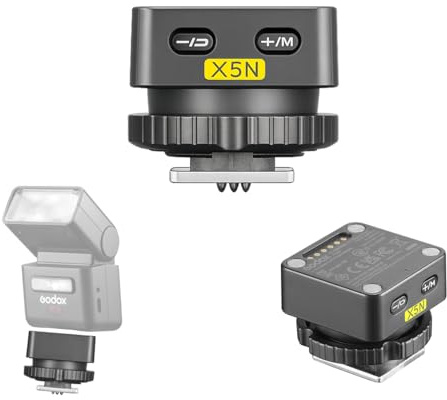 Godox X5N Trigger TTL Wireless per NIKON, Trasmettitore Flash 2.4GHz per iT32 Mini Flash, Trigger da Slitta con Supporto HSS, Batteria Integrata e Indicatore Luminoso