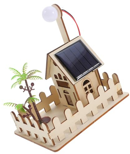 LALADEFIEE Kit Esperimenti Solare DIY Lampade Solari da Giardino, Assemblaggio Educativo in Legno e Plastico, per Ragazzo Ragazza e Principianti, Progetto Creativo