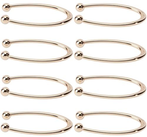GORGECRAFT 8 clip per bikini a forma di U, in lega dorata, anelli aperti, reggiseni, chiusure frontali per costume da bagno, costume da bagno, abbigliamento estivo da spiaggia, danza del ventre