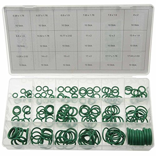 Alkan HNBR O-Ring Set 180-tlg R134a Klimaanlage grün