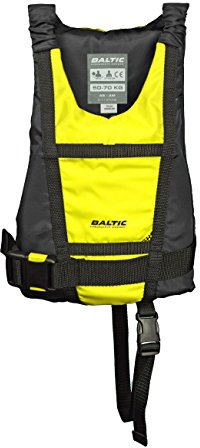 Baltic Paddler Schwimmhilfe Kanuweste für erfahrene Schwimmer auf Binnengewässern, Farbe:gelb/schwarz, Größe:50-70kg