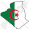 ALGERIA Algerien Karte-Flagge 101mm Auto & Motorrad Aufkleber, Vinyl Sticker