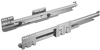 Coulisses actro avec silent system - Pour tiroir de profondeur : 650 mm - Charge : 60 kg - HETTICH