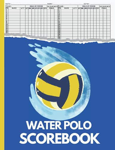 Water Polo Scorebook: Water Polo Score Sheets | Water Polo Score Sheets Pad to Record games | 100 Pages |8.5 x 11 inches