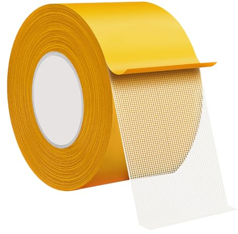 Qrity 1 Piece Double Sided Tape, 20m (W: 50mm) Strong Adhesive Carpet Tape, Traceless & Removable Adhesive for Hard Floors, Stair Treads