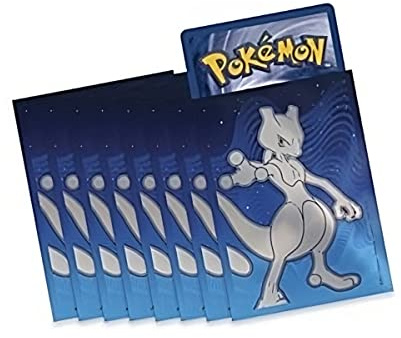 Custodie da allenamento Elite per Pokémon [65 custodi], mostra le tue carte con le buste promozionali delle scatole Pokémon ETB, custodie per carte Pokémon (Mewtwo Pokemon Go)