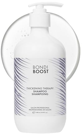 BondiBoost Thickening Therapy Volumising Shampoo - Sulphate-Free, Aloe-Based Formula with Hyaluronic Acid & Biotin for Instant Volume & Density - Vegan & Cruelty-Free, 300ml