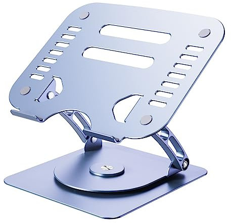 LEIYTFE Soporte para Portátil, Soporte Ergonómico para Portátil Sobremesa Rotación 360º,Soporte Portátil para Portátil, Soporte Macbook para Sofá Y Cama,Soporte De Sobremesa para Ordenador
