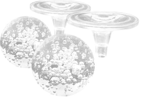 MAGICLULU Adornos De Bolas De Cristal Esferas De Burbujas para Fuente Decoración Sofisticada (8 Cm)