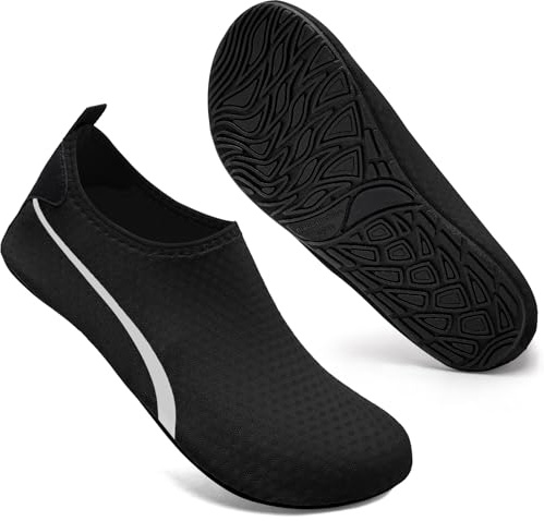 Mabove - Scarpe da bagno, da acqua, da nuoto, da spiaggia, in neoprene, antiscivolo, da uomo e donna, 46/47 EU