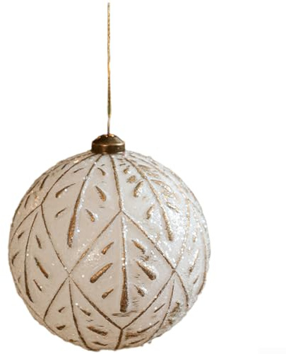 Adorno de copo de nieve de plástico con acabado mate con elementos de diseño vintage, hecho para colgar en árboles de Navidad y mejorar las configuraciones de decoración navideña (B)