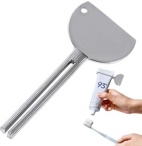 Spremidentifricio manuale – Rullo e strizzatoio per tubi portatili, strumento dentifricio cosmetico in metallo | Spremitore di dentifricio, crema, lozione, uso efficiente del bagno domestico, funziona