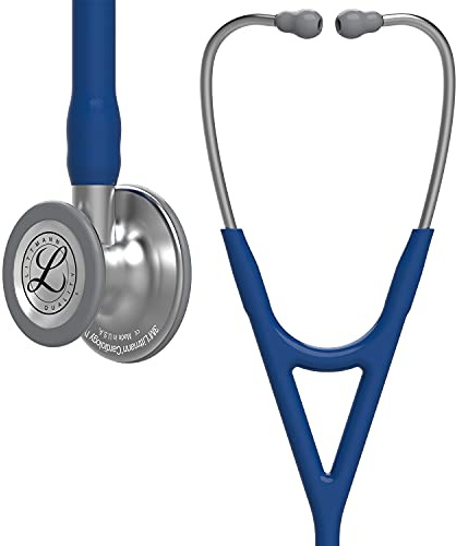 3M Littmann Cardiology IV Diagnostic Stethoscope, 6154, More Than 2X as Loud, Weighs Less, Stainless Steel Chestpiece, 27 Navy Blue Tube