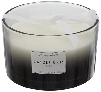 THE HOME DECO FACTORY Bougie parfumée 3 mèches Harmony 13 cm