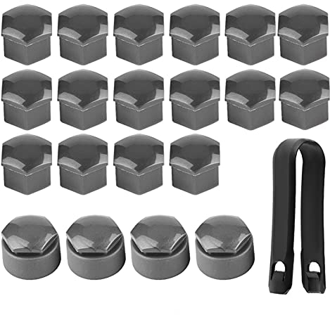 Car Wheel Nut Caps, 20pcs 17mm Wheel Nut Covers Lug Nut Caps Lug Bolt Caps Lug Nut Rim Cover Bolt Caps for