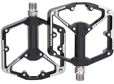 MEXITAL Fahrradpedale, Pedale Fahrrad aus Alu mit abgedichteten Industrie-Kugellager, Pedale Fahrrad rutschfest 9/16 für E-Bike, Mountainbike, BMX,Rennrad ZJD-1