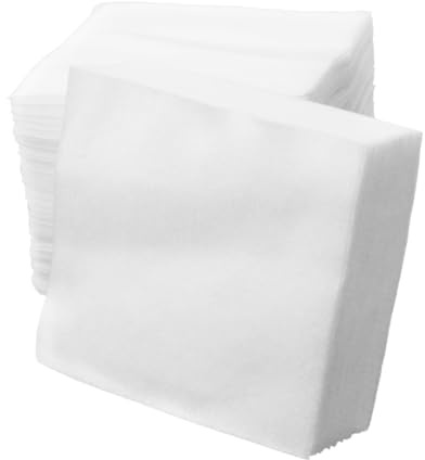 HAPINARY 100 Discos Desmaquillantes Reutilizables De Tela No Tejida 10x10cm Alta Absorbencia Suaves y Seguros Herramientas De Limpieza Facial Paquete De 100 Unidades