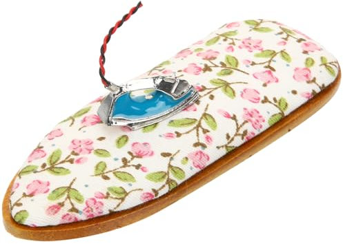 ibasenice Ironing Board Miniature Dollhouse Accessory for Ironing Scene Play Decor
