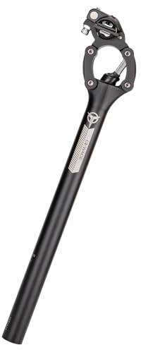Bike Suspension Seatpost- 27.2 / 30.9 / 31.6mm Shock-Absorber Bicycle Seat Post - Lightweight Aluminum Alloy Four-Link Seat Tube for Mountain Road Bike Gravel, Hybrid, and E-Bikes (27.2)