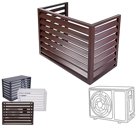 Pxkmouy 1.5Pcubre aire acondicionado exterior aire acondicionado pared ac cover funda para Marco Exterior del Aire Acondicionado cubierta protectora Protección solar Antipolvo Puesto De Flores