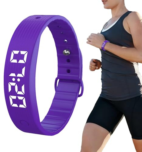 Bracciale con vibrazione e allarme - Orologio da polso silenzioso con ricarica USB | Un orologio sveglia che utilizza potenti vibrazioni per svegliarti anche durante il sonno profondo, Un dispositivo