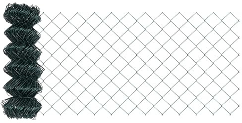 Nqyjm Recinzione decorativa per esterni Recinzione in rete metallica verde 10 x 0.8 m Acciaio, Recinzione Animale Rete Recinzione Pollame per Giardino, Cortile, Terrazza42004764