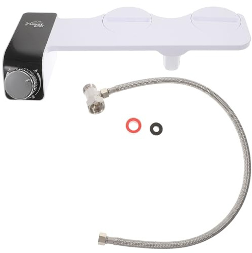 COLLBATH Accesorio Bidé para Inodoro No Eléctrico Doble Rociador Autolimpiante, Ultrafino, Conexión 9/16 para Limpieza Femenina E Higiene Íntima en Baño Doméstico