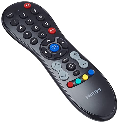 Philips Audio SRP3011/10 Universal Fernbedienung (1-in-1, Easy TV) schwarz, One Size