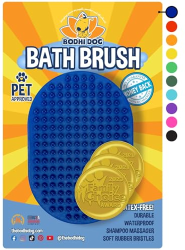 Fellpflegebürste für Haustiere, beruhigende Massage, Gummiborsten, Striegel für Hunde und Katzen, professionelle Qualität