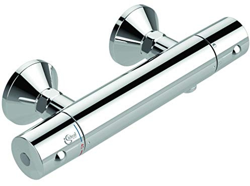 Ideal Standard Brausethermostat Ceratherm 60 (Aufputz, chrom, Ausladung 82 mm, Breite 305 mm, Anti-Kalk Funktion, Verbrühschutz) A6647AA