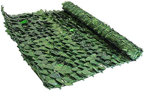 New Green Siepe Artificiale per Balcone Recinzione in Rotolo 1x3 mt (3mq) Lauro Edera ultra coprente