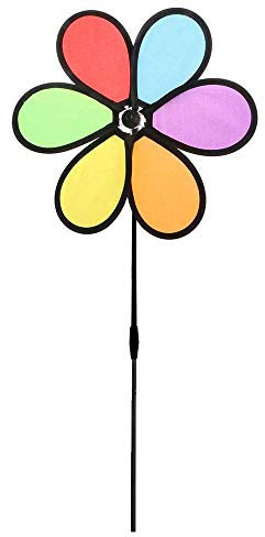 Uteruik Mulino a vento per feste da giardino, ruota a vento, spaventatore per uccelli, cervo talpe, 1 pezzo