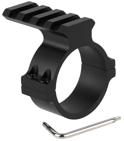 ToopMount Zielfernrohr-Montageringe Taktischer 34-mm-Picatinny-Schienen-Zielfernrohr-Adapterring Aluminium für alle Standardzubehörteile von Weaver/Picatinny 1913