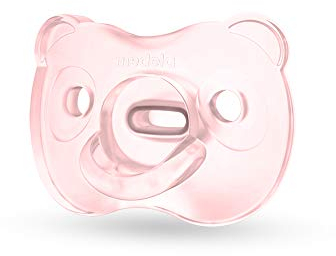 Medela Baby Soft Silicone Schnuller – Für Babys von 0-6 Monaten – 1 Stück, Hellrosa
