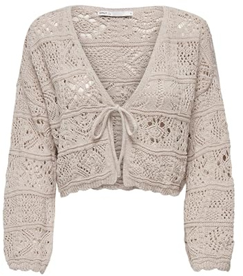 ONLY Kvinnor Onlbeach Life 7/8 O-neck Cardigan Knt Bolero