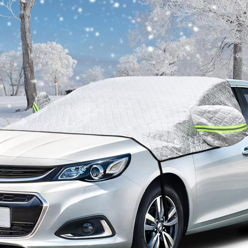 NOLLAM Couverture Pare Brise Voiture pour Renault Captur Films de Protection antigel Bache Anti Givre Voiture Protège Pare Brise Hiver,B