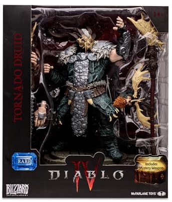 Bizak McFarlane Diablo IV Collection, Rare Druida-Skulptur, 15 cm, Videospielfigur mit Zubehör und Einer geheimen Spielzeugwaffe, für Sammler-Fans, ab 14 Jahren, (64386738)