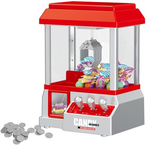 Machine De Jeu De Grue – Machine De Jeu De Grue D'arcade Électronique, Jeu De Saisie De Jouets Interactif avec Effets Sonores, Machine De Prix D'arcade | Distributeur Électronique De Bonbons